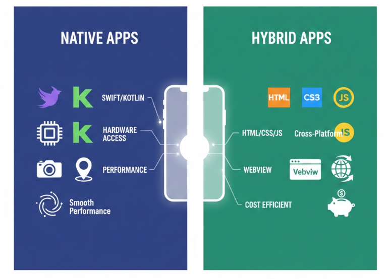 Native Apps vs Hybrid Apps: Which Build Strategy Delivers Better Experience?