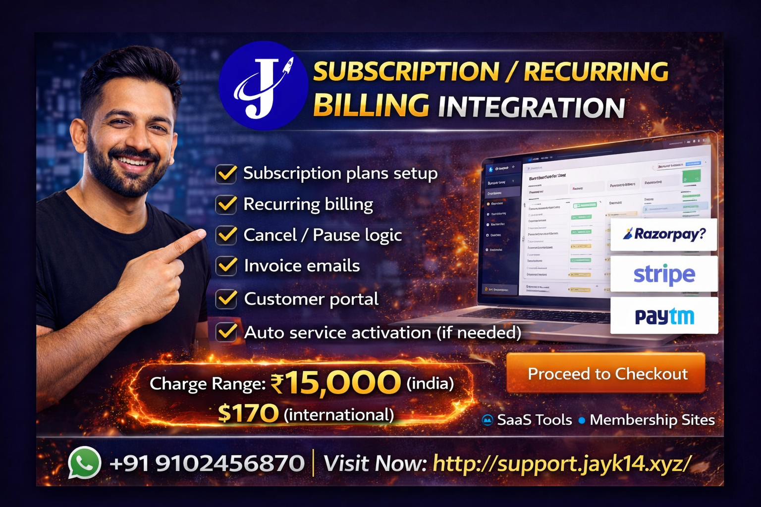 Subscription / Recurring Billing Integration (SaaS / Membership / Tools)